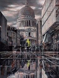 Reflections on a Winter's Day by Ziv Cooper - Original Painting on Box Canvas sized 30x40 inches. Available from Whitewall Galleries